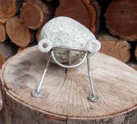 Decoration Frog for the Garden, Stone Figure, Garden Sculpture