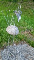 Decoration Bird for the Garden V2, Stone Figure, Garden Sculpture